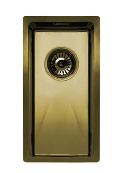 Nivito Cube 180 Brass/ Gold, top-mount or under-mount sink - Olif
