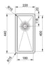 Nivito Cube 180 Brass/ Gold, top-mount or under-mount sink - Olif