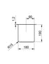 Nivito Cube 180 Brass/ Gold, top-mount or under-mount sink - Olif