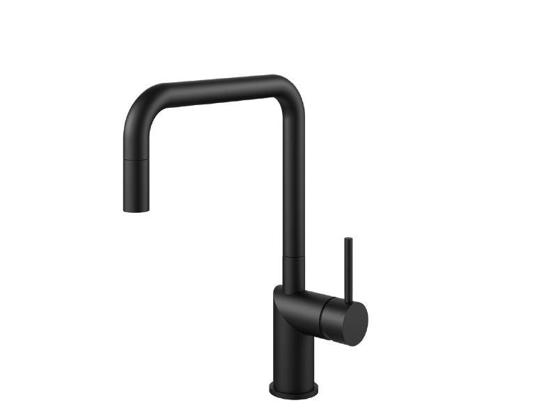 Nivito RH 320 EX Matte Black, pull-out kitchen mixer tap - Olif