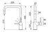 Nivito RH 320 EX Matte Black, pull-out kitchen mixer tap - Olif