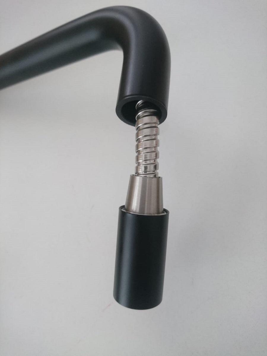 Nivito RH 320 EX Matte Black, pull-out kitchen mixer tap - Olif