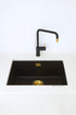Nivito RH-340-BISTRO Black & GOLD, kitchen mixer tap - Olif