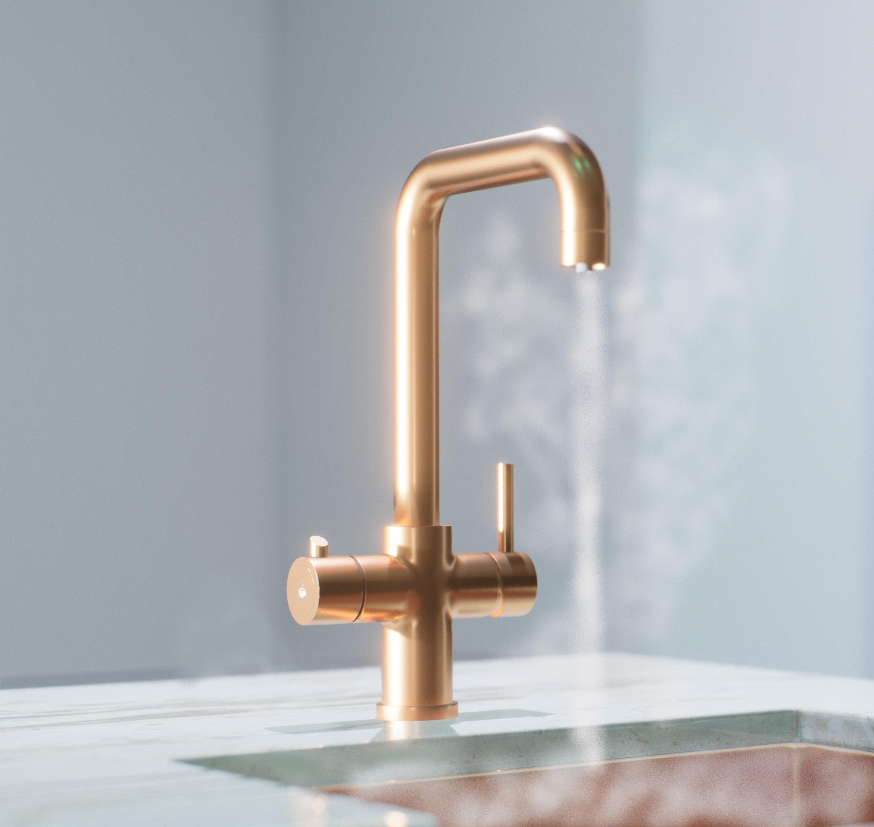 Olif Triniti 3n1 Instant Hot Water tap Copper, with boiler and filter - Olif