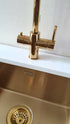 Olif Triniti 3n1 Instant Hot Water tap Gold, with boiler and filter - Olif