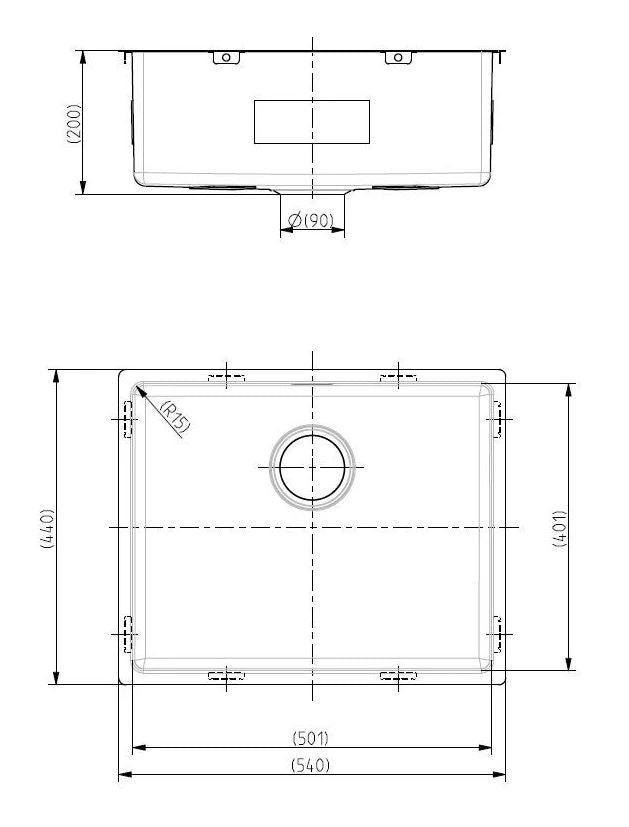 Pack of Alveus Monarch Kombino 50 Copper sink and matching Copper tap - Olif