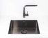 Pack of Alveus Monarch Quadrix 50 Anthracite sink and matching Anthracite tap - Olif