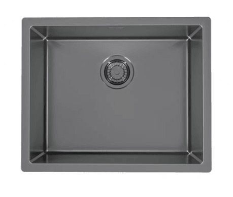 Pack of Alveus Monarch Quadrix 50 Anthracite sink and matching Anthracite tap - Olif