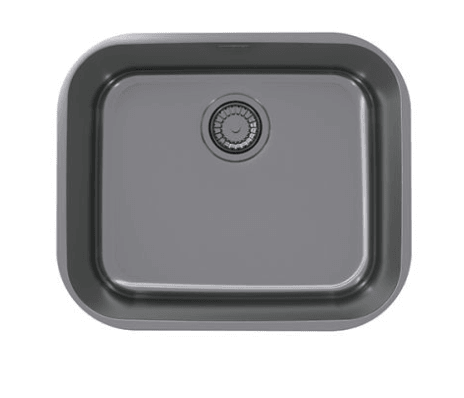 Pack of Alveus Monarch Variant 10 Anthracite sink and matching Anthracite tap - Olif