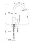 Petito Matte Black, kitchen / basin mixer tap - Olif