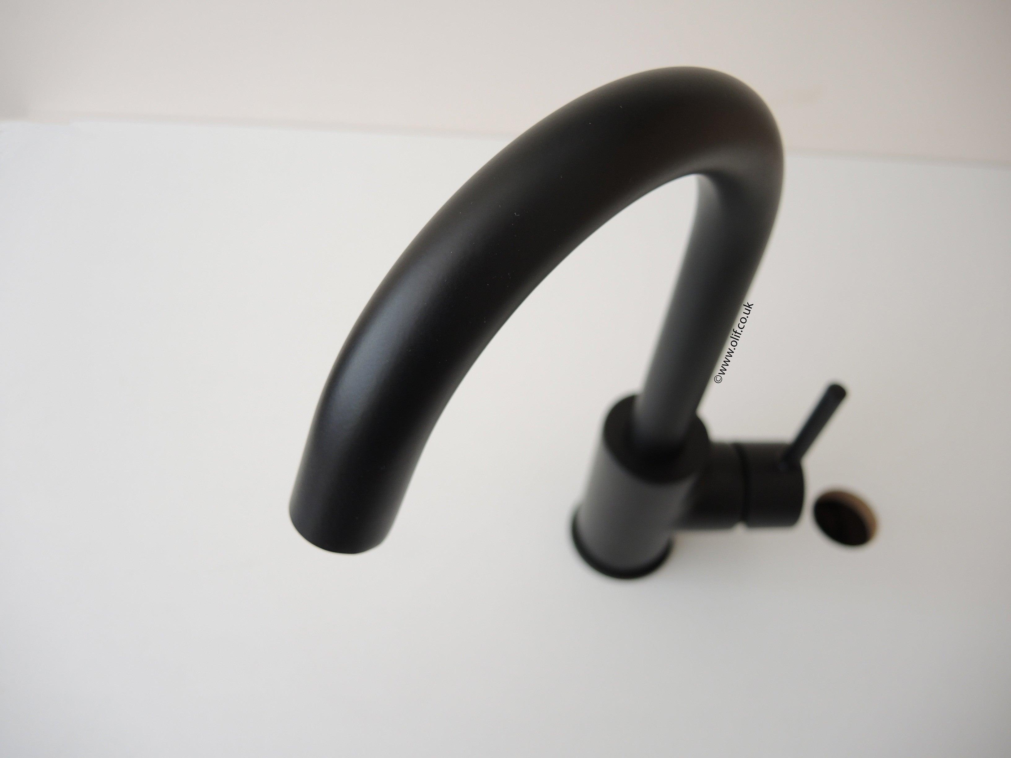 Petito Matte Black, kitchen / basin mixer tap - Olif