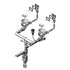 Pop-up plumbing kit, double bowl 1077134 - Olif