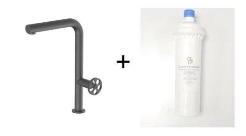 Potento Anthracite, kitchen mixer tap - Olif