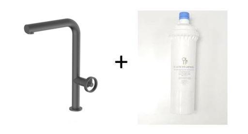 Potento Anthracite, kitchen mixer tap - Olif