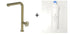 Potento Brass/Gold, kitchen mixer tap - Olif