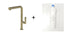 Potento Brass/Gold, kitchen mixer tap - Olif