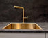 Potento Brass/Gold, kitchen mixer tap - Olif
