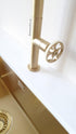 Potento Brass/Gold, kitchen mixer tap - Olif