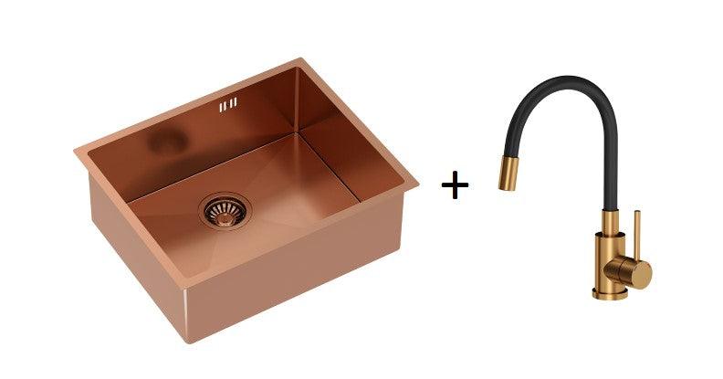 Quadron Anthony Copper, PVD Nano kitchen sink - Olif