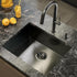 Quadron Anthony Graphite, PVD Nano kitchen sink - Olif