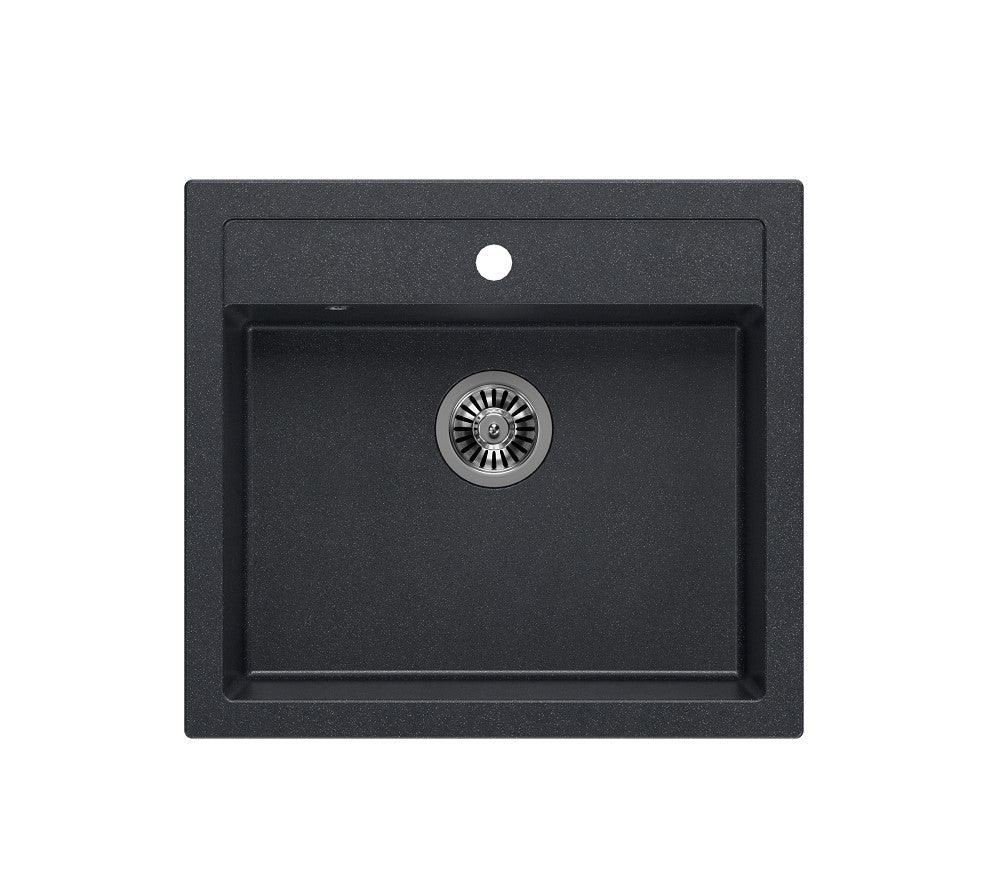 Quadron Bill 110 Black, belfast granite sink - Olif