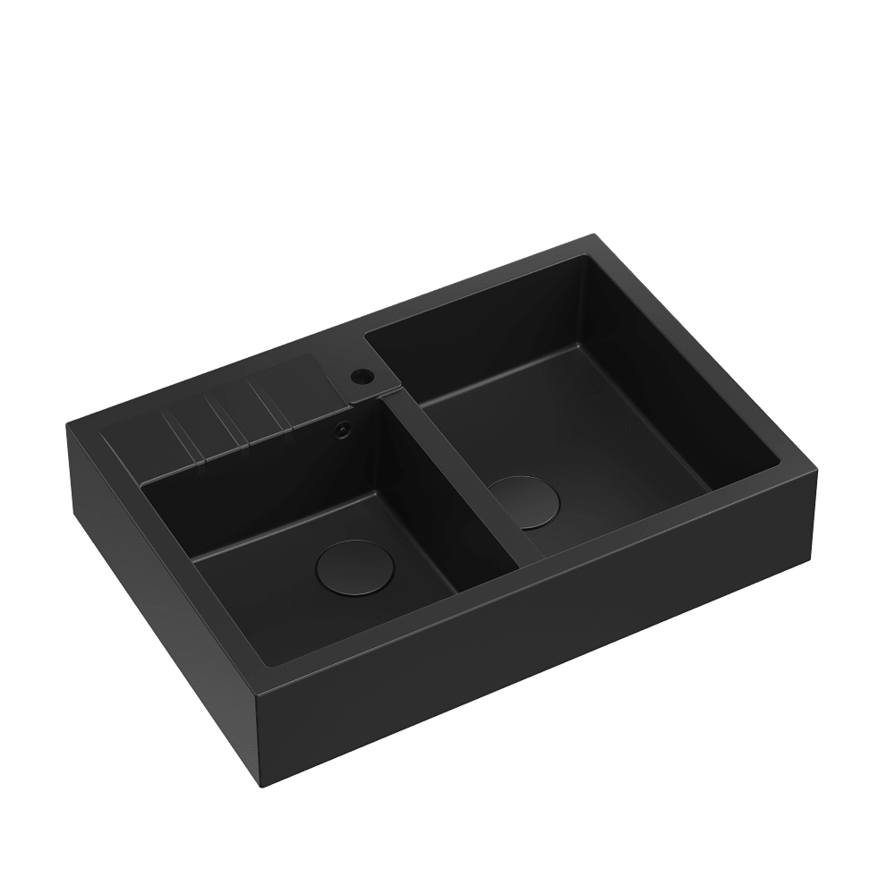 Quadron Bill 120 Pure Carbon, belfast granite sink - Olif