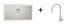 Quadron Clark 840 White, topmount or undermount sink - Olif