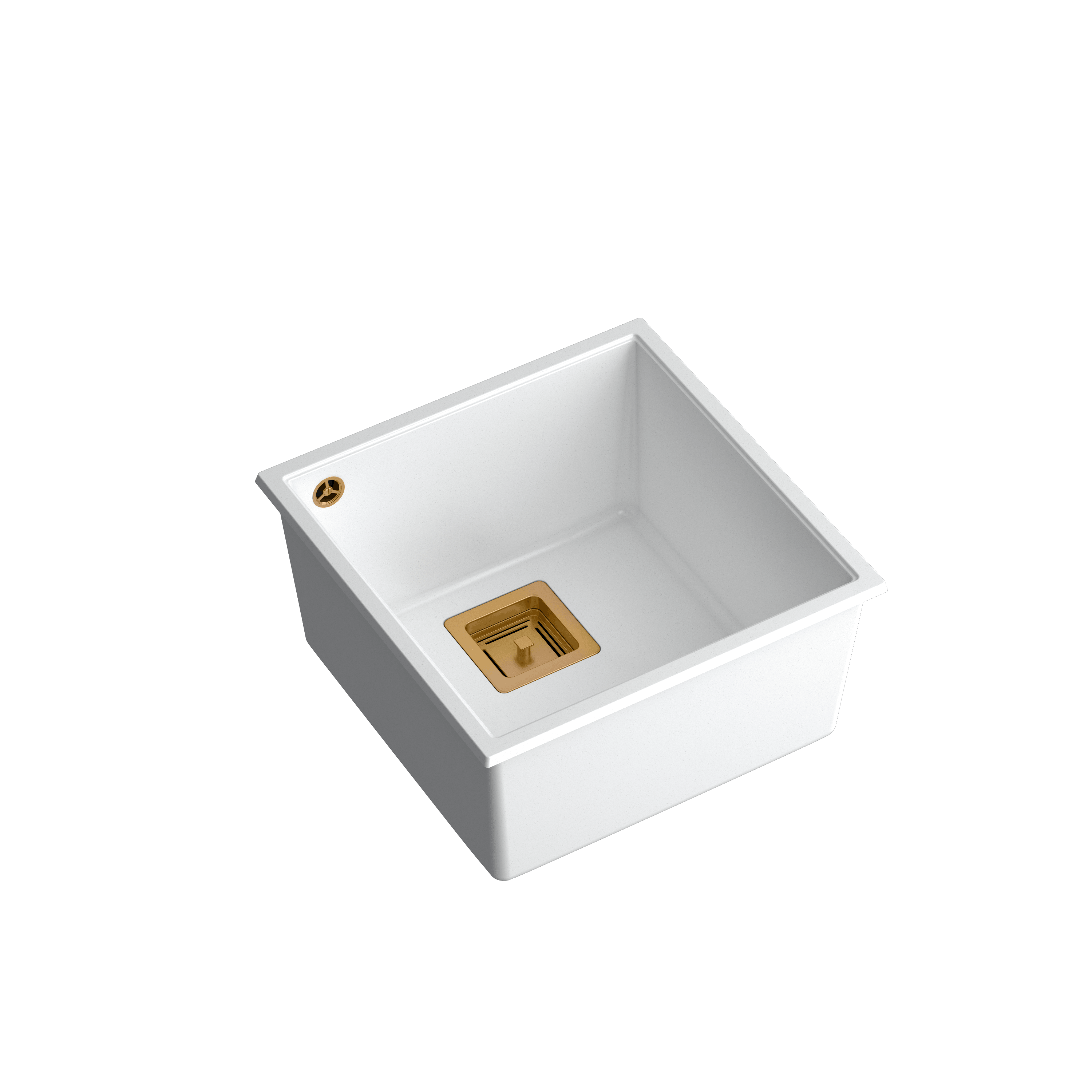 Quadron David 40 White, topmount or undermount sink Mix and Match - Olif