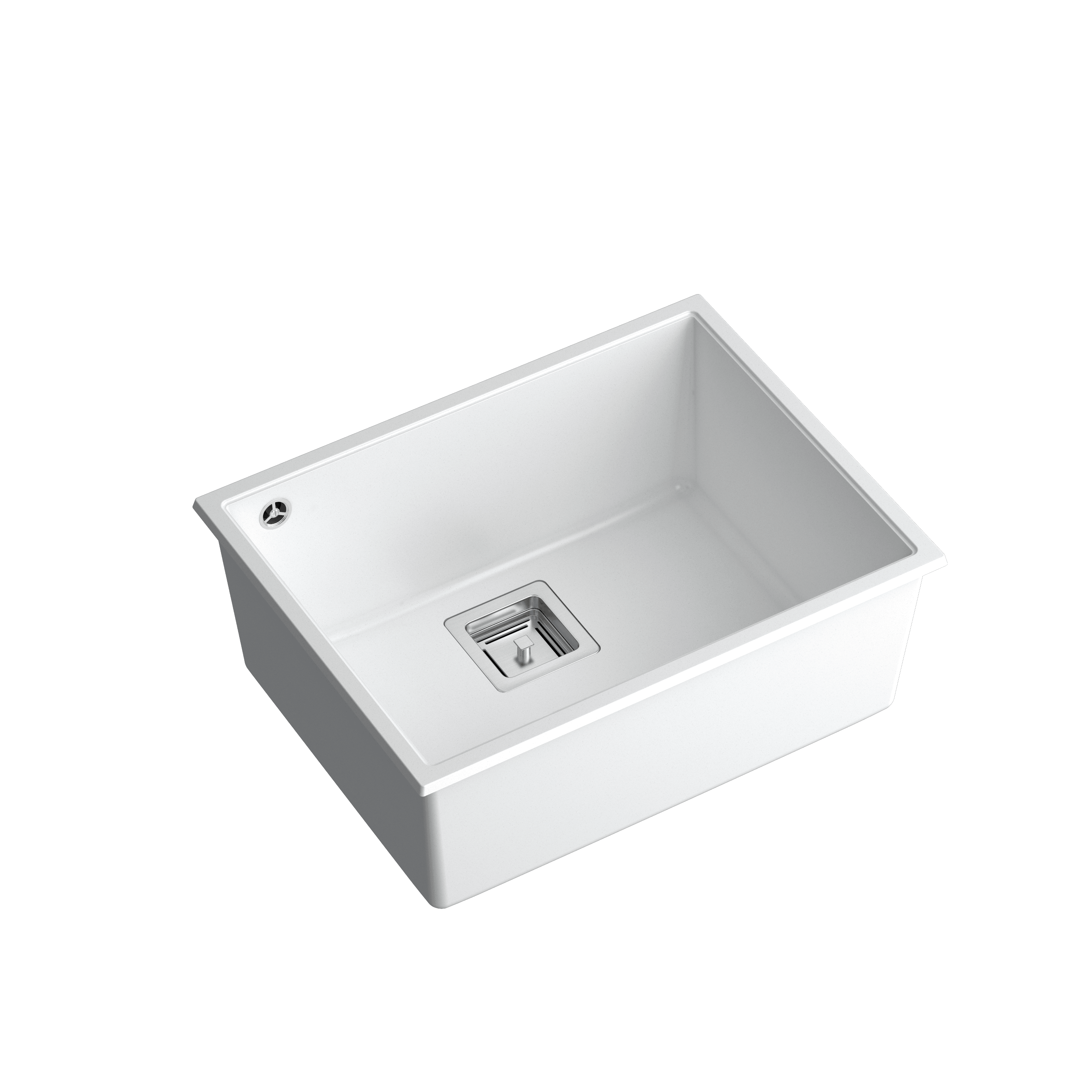 Quadron David 50 White, topmount or undermount sink - Olif