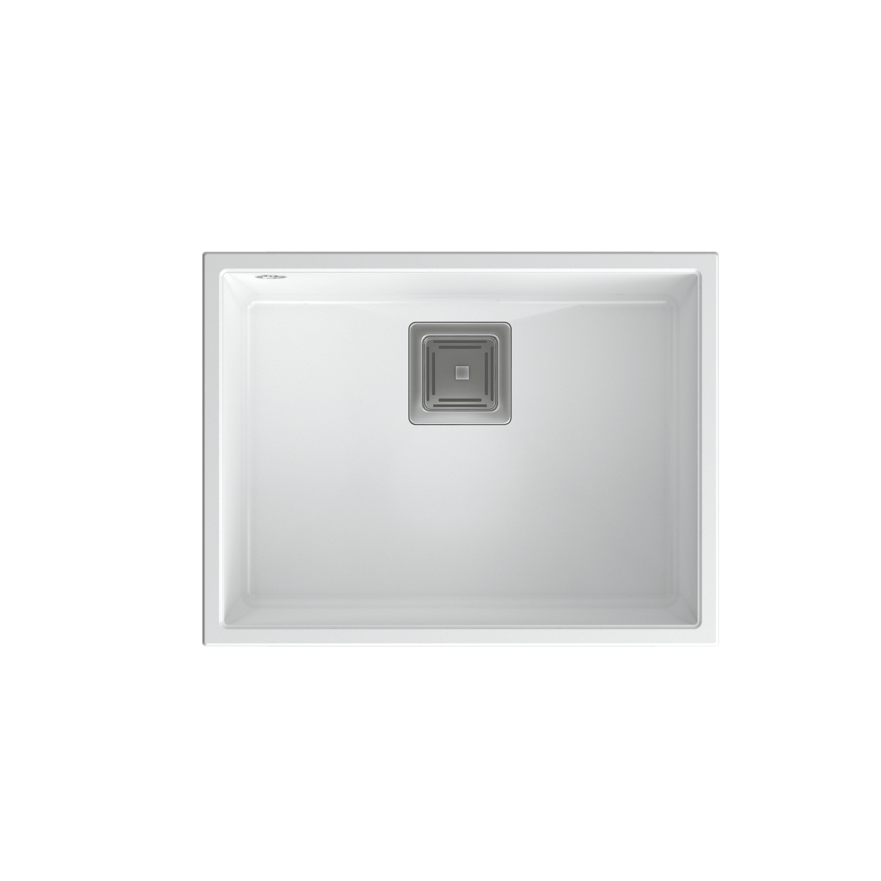 Quadron David 50 White, topmount or undermount sink - Olif