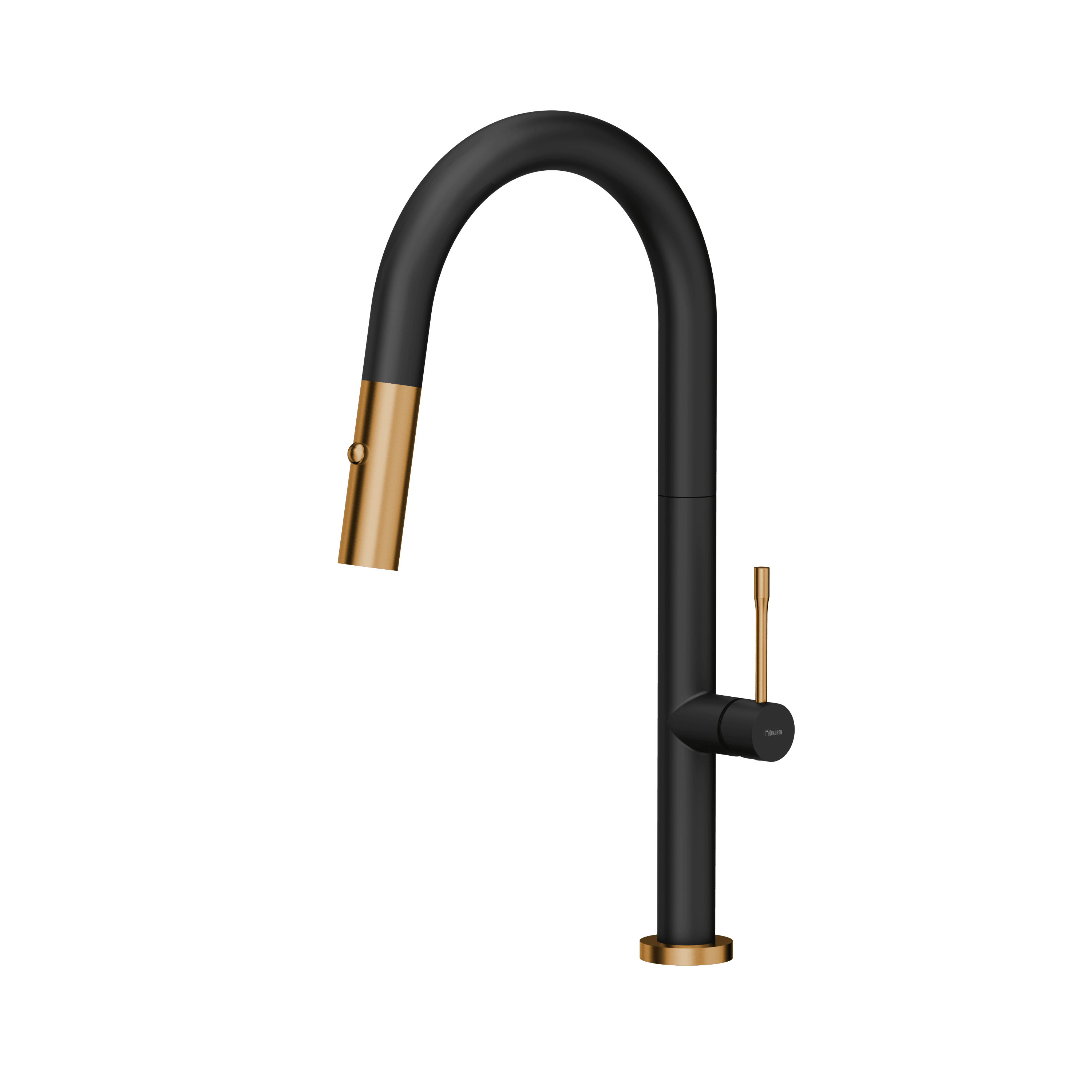 Quadron Felicity kitchen pull down spray tap, Mix & Match Matte Black/Copper - Olif