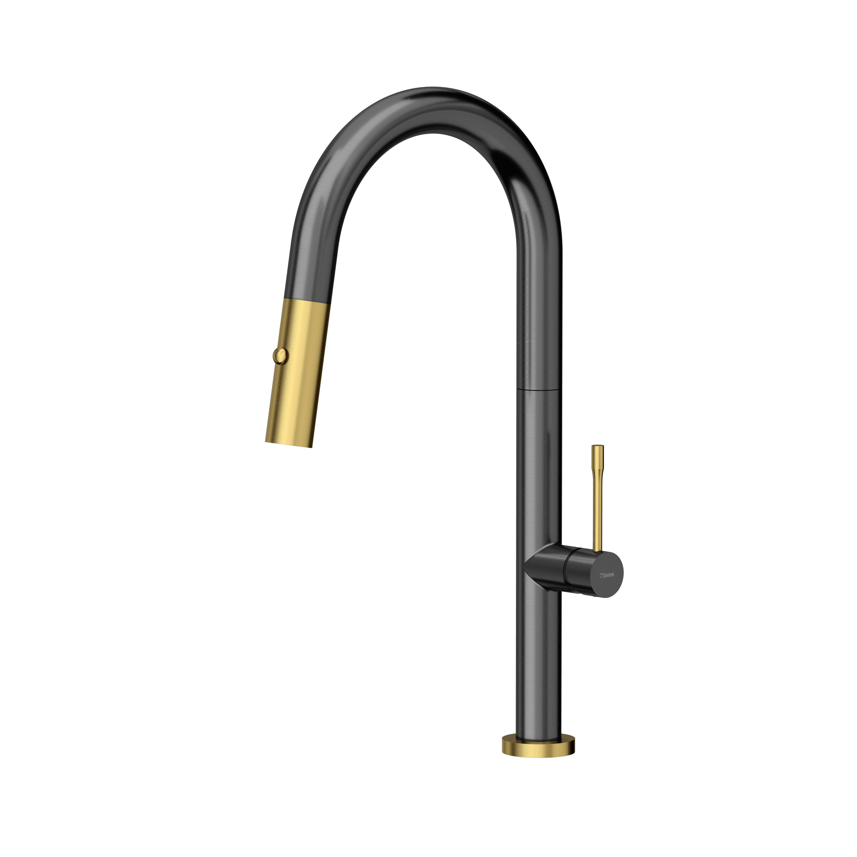 Quadron Felicity kitchen tap, Mix & Match Anthracite & Gold - Olif