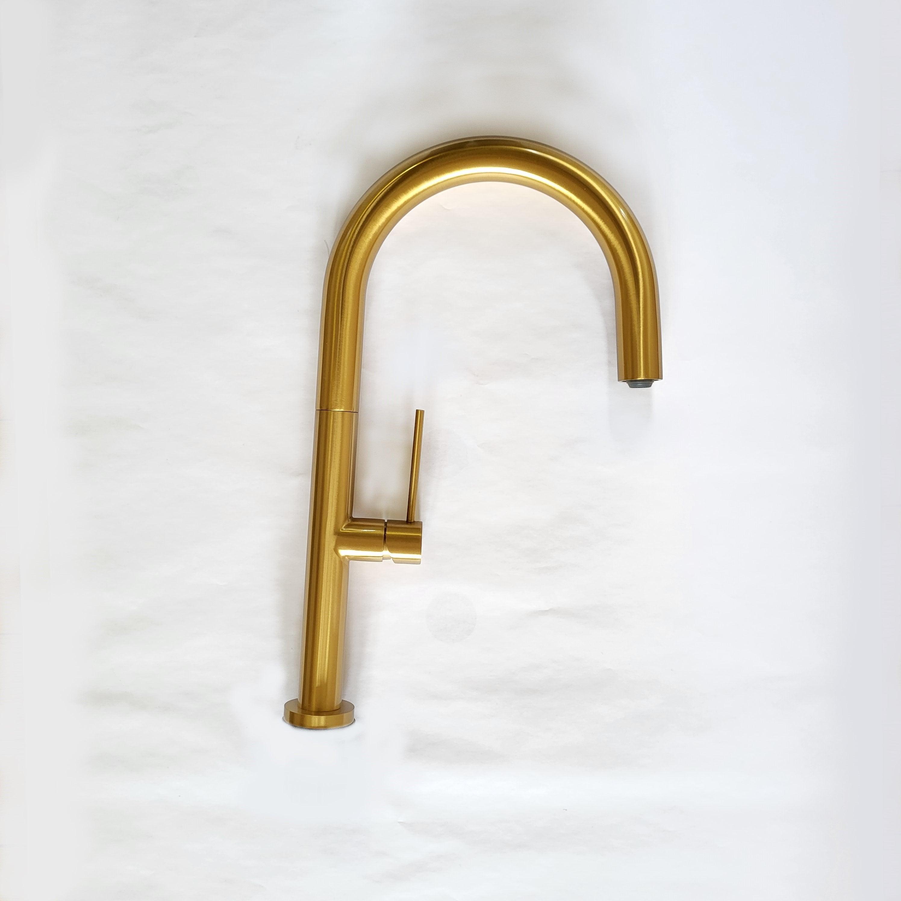 Quadron Haley kitchen tap, Gold - Olif