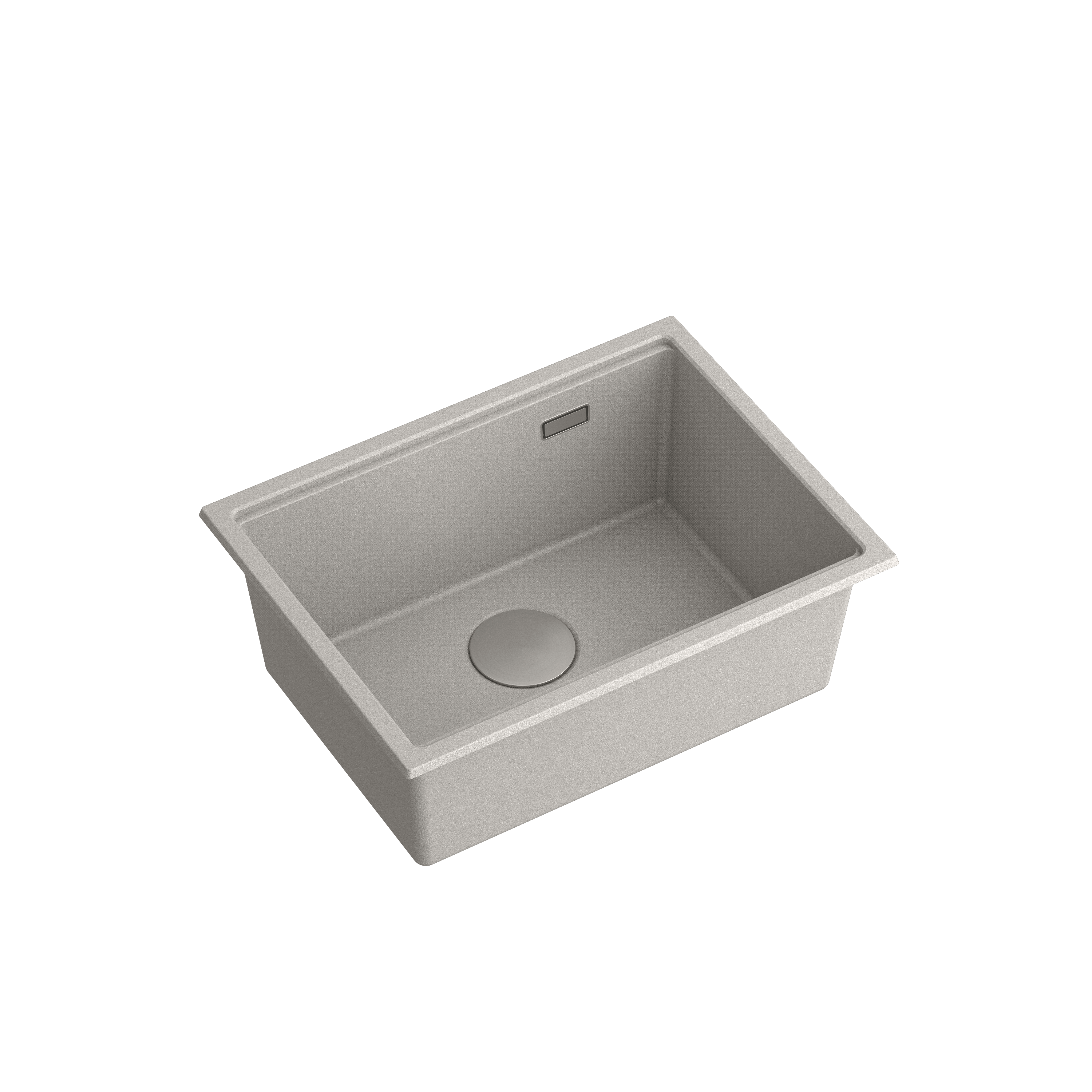 Quadron Logan 100 Grey, topmount or undermount sink - Olif