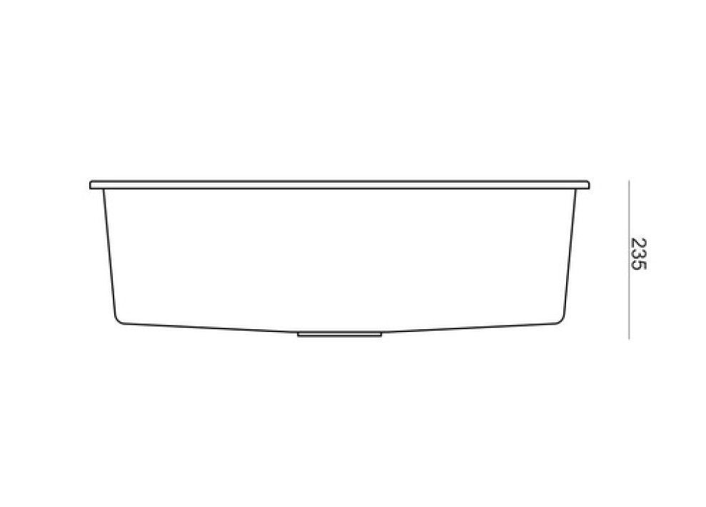 Quadron Logan 110 Black, topmount or undermount sink - Olif