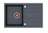 Quadron Morgan 111 Black topmount sink, Mix and Match - Olif