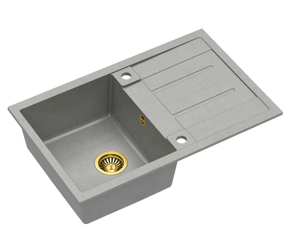 Quadron Morgan 111 Grey topmount sink, Mix and Match - Olif