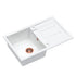 Quadron Morgan 111 White topmount sink, Mix and Match - Olif