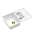 Quadron Morgan 156 White kitchen sink, Mix and Match - Olif