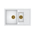 Quadron Morgan 156 White kitchen sink, Mix and Match - Olif