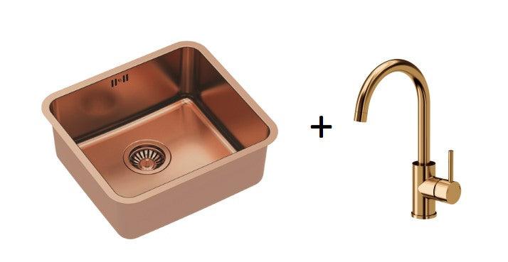 Quadron Nicolas Copper, PVD Nano kitchen sink - Olif