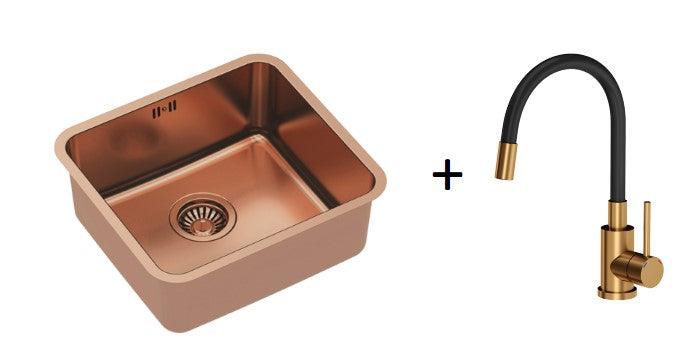Quadron Nicolas Copper, PVD Nano kitchen sink - Olif