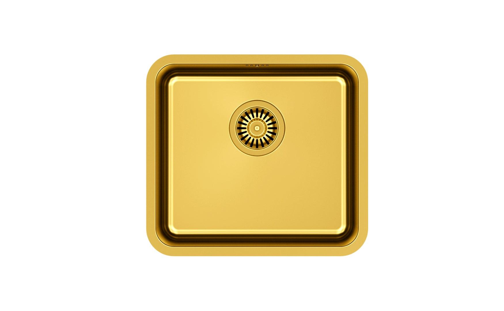 Quadron Nicolas Gold, PVD Nano kitchen sink - Olif