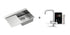 Quadron Russell 111 Brushed Steel, kitchen sink - Olif