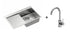 Quadron Russell 111 Brushed Steel, kitchen sink - Olif