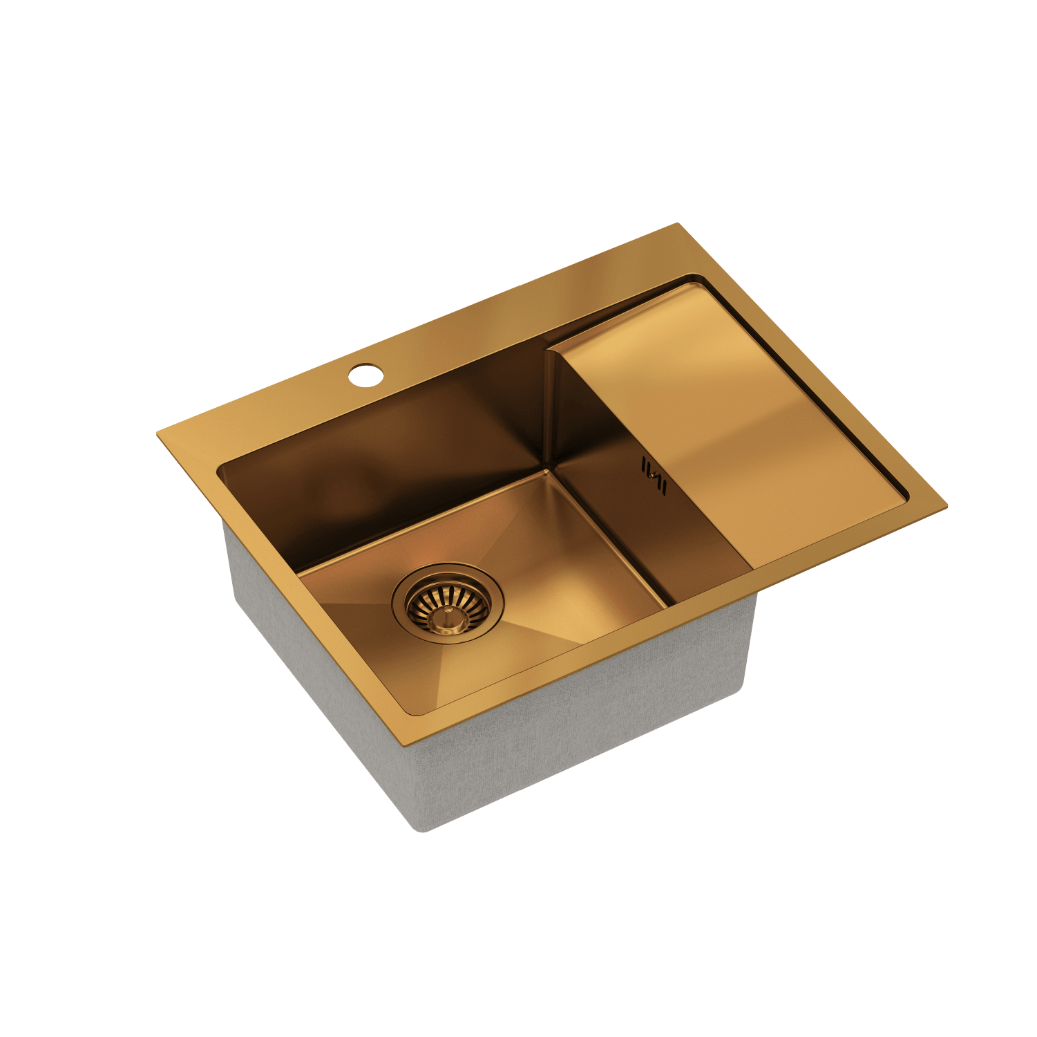 Quadron Russell 116 Copper, PVD Nano kitchen sink - Olif
