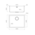 Artinox Radius 55, undermount kitchen sink