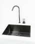 Ritmonio Assoluto Brushed Anthracite kitchen tap with Colour Stone Mixer Handle - Olif