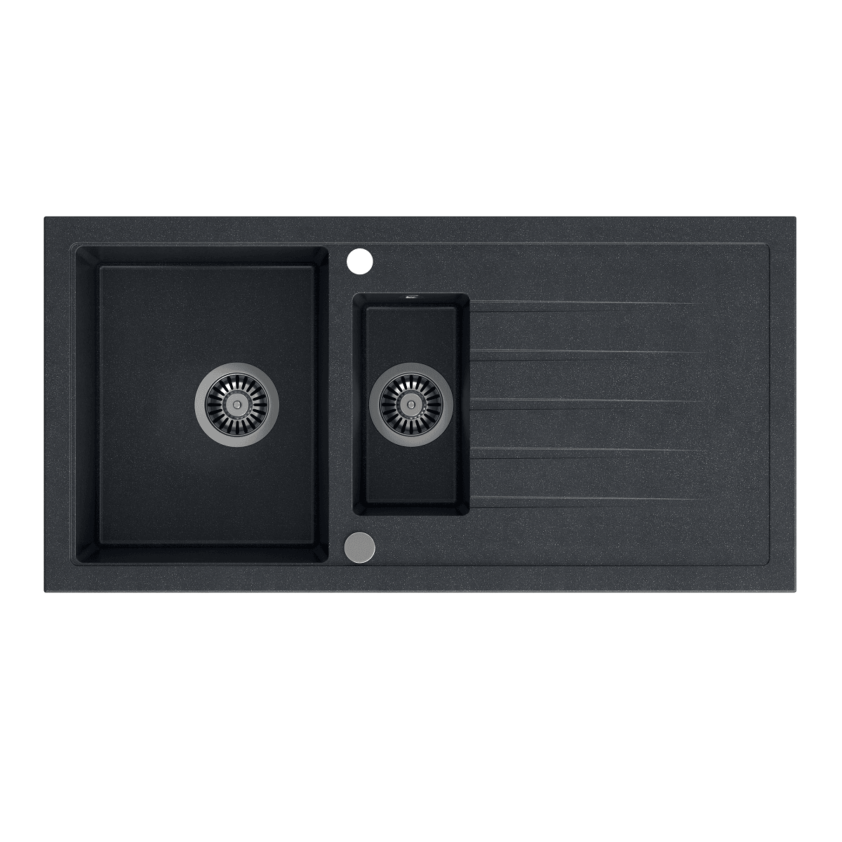 Steiner Bruce 156 Black granite kitchen sink - Olif