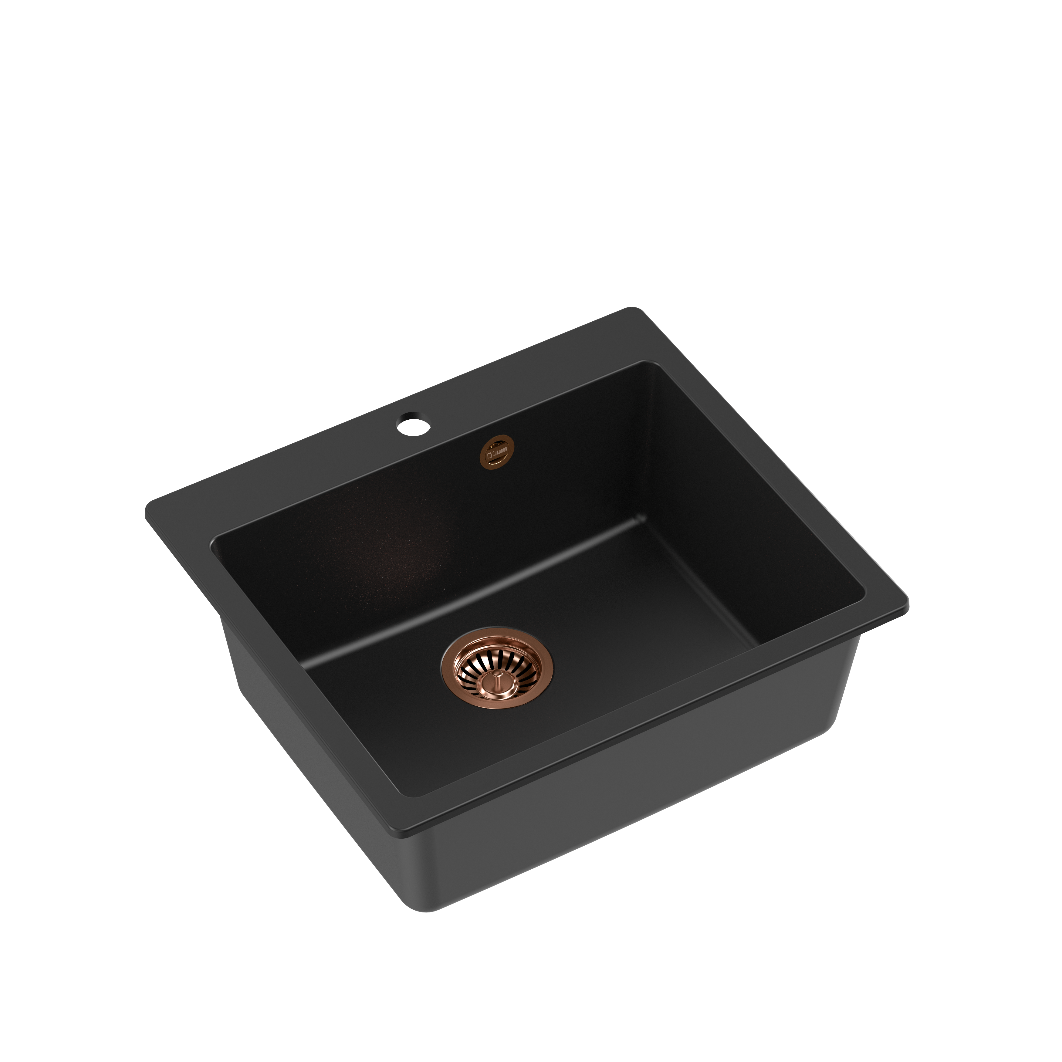 Quadron Morgan 110 Pure Black topmount sink